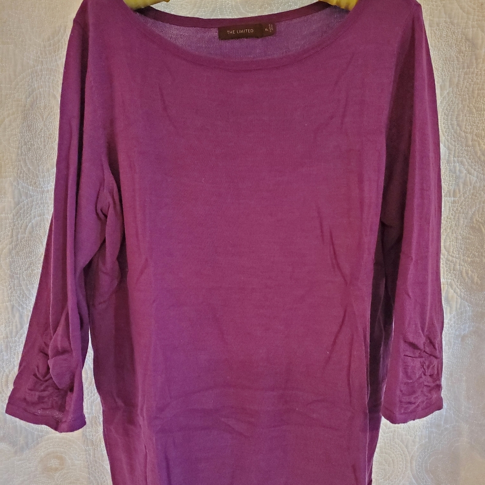 The Limited Purple Sweater Size XL